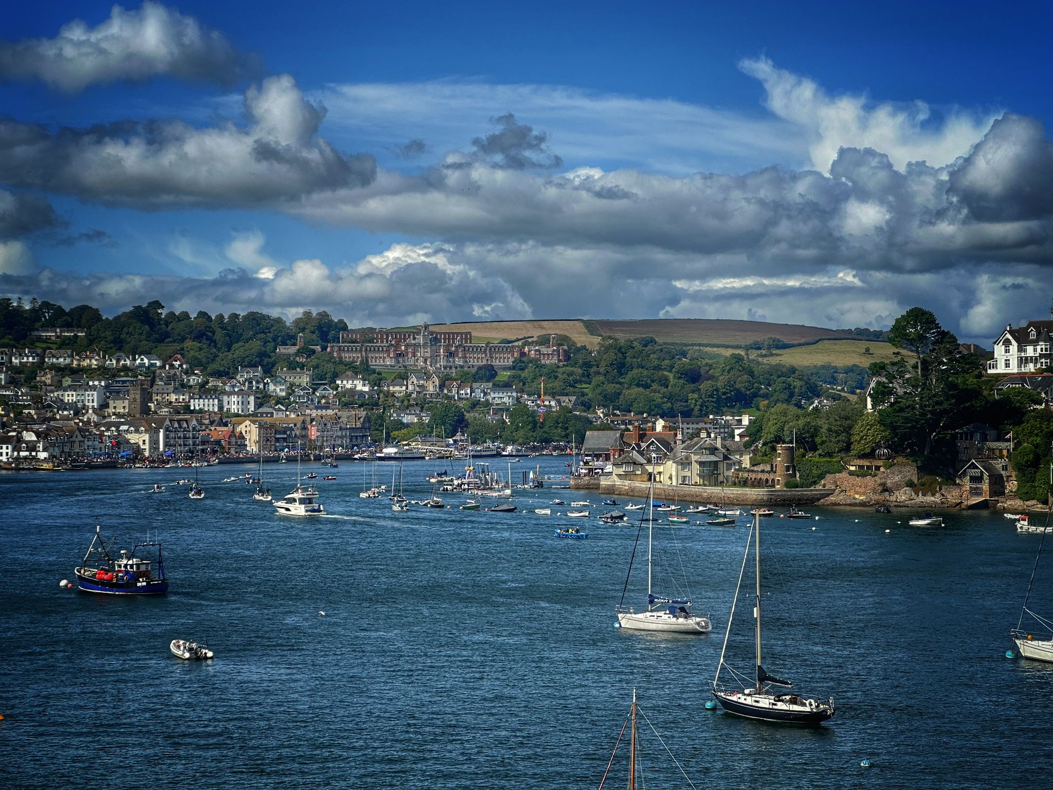 Dartmouth from above with Naval College